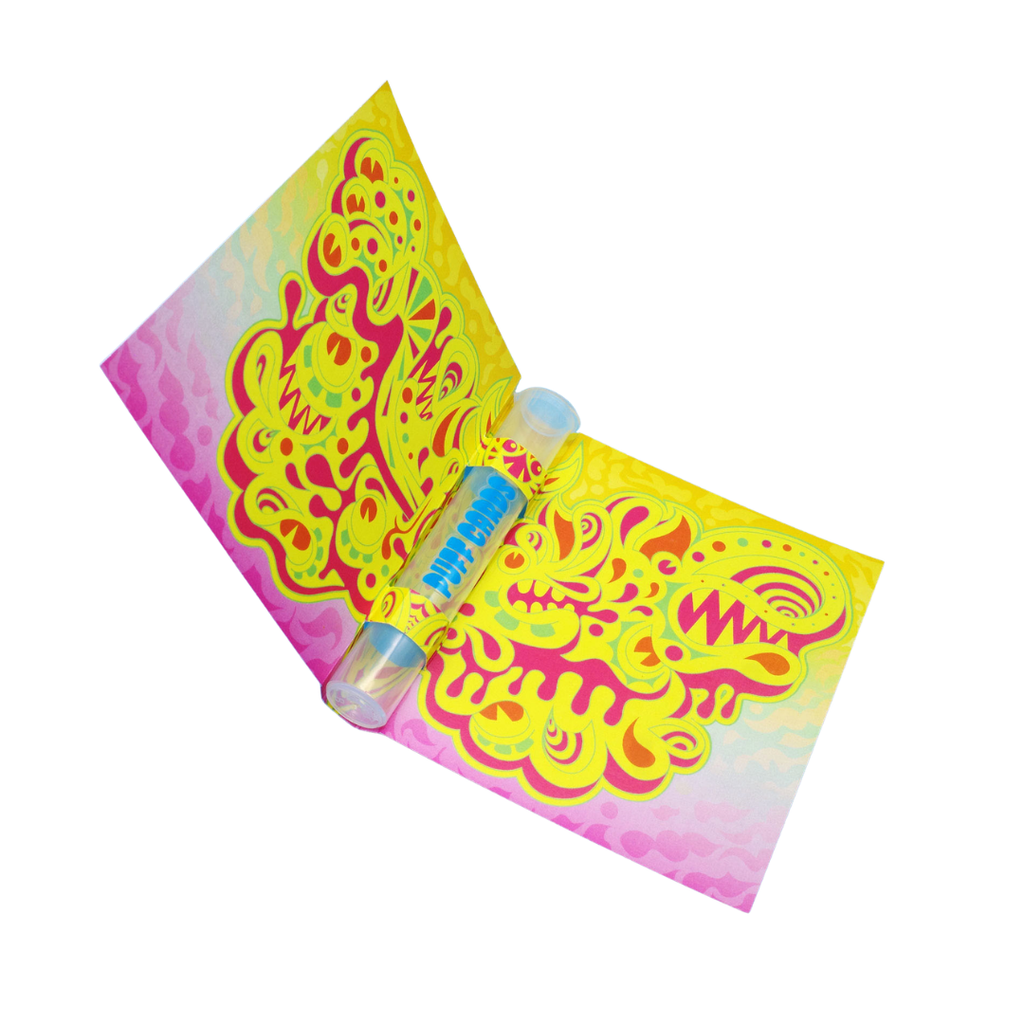 Butterfly Transformation Greeting Card with Selenite Crystal
