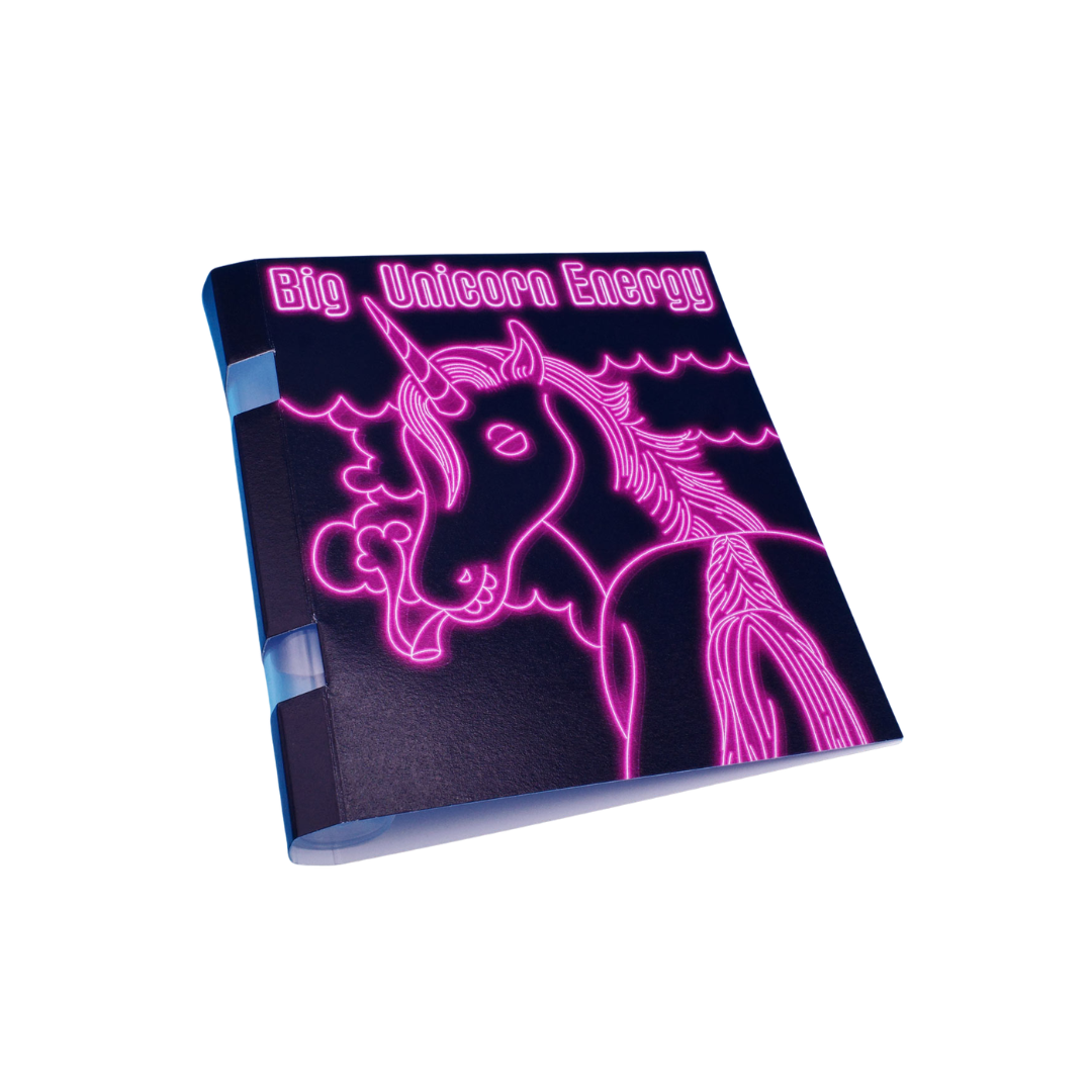 Big Unicorn Energy Greeting Card with Palo Santo