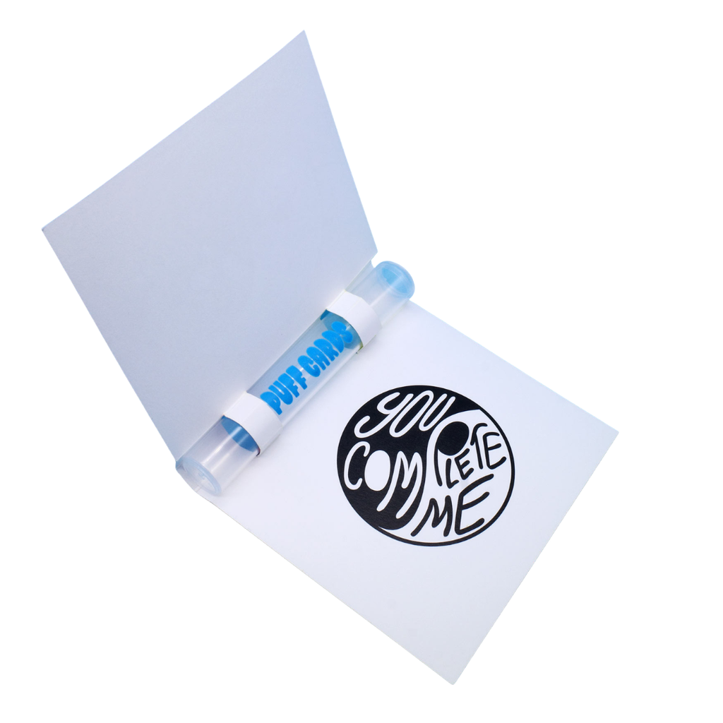 Yin Yang Greeting Card with Selenite Crystal