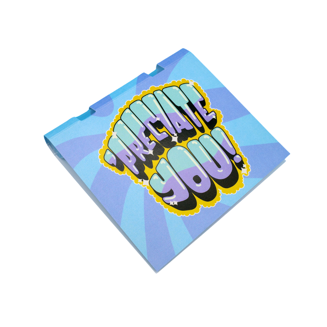 'Preciate You Greeting Card with Selenite Crystal