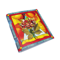 Rose Stained Glass Greeting Card with Palo Santo